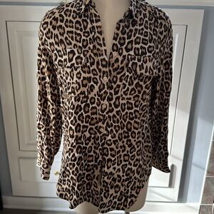 Chico’s Easy Shirt Print Size 1